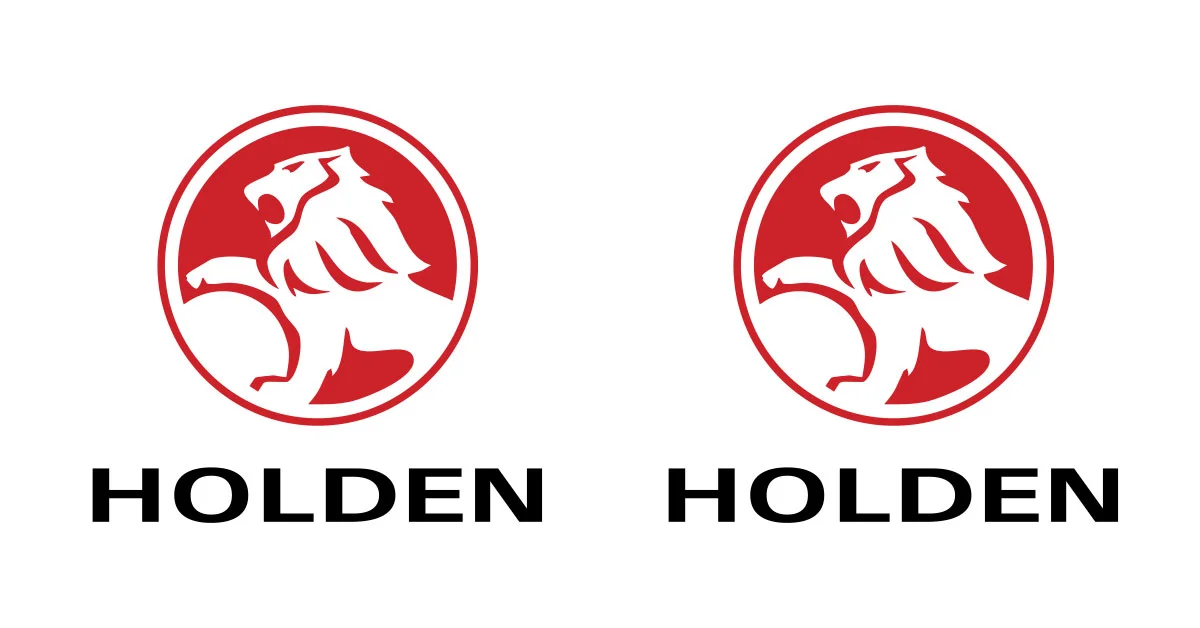 Holden Logo shown twice