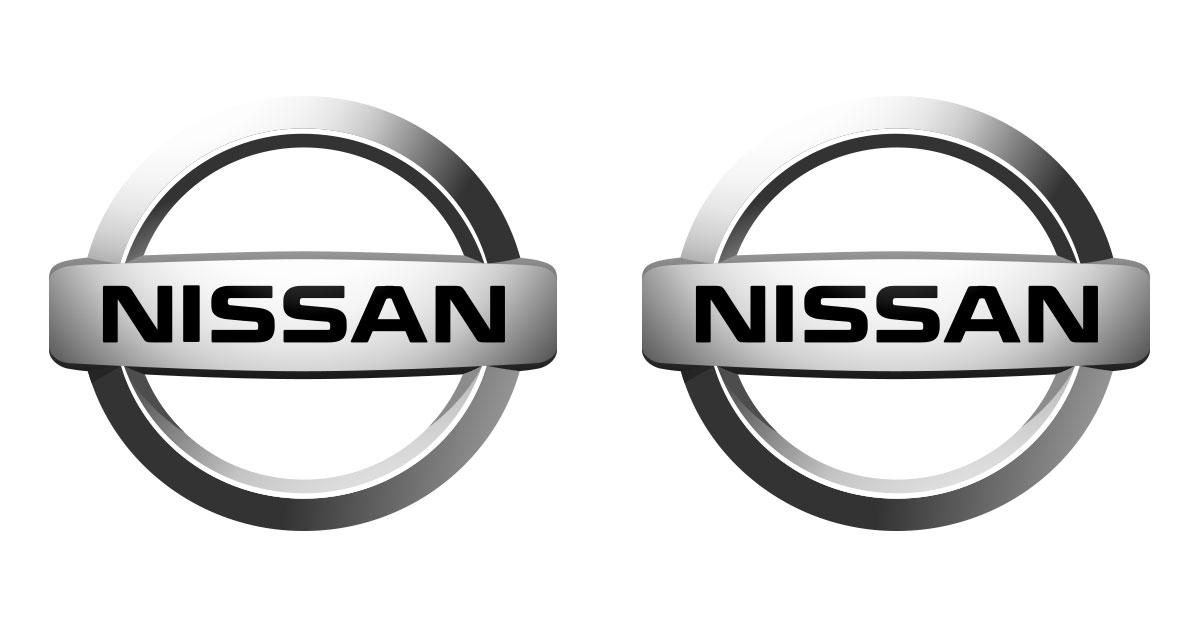 Nissan Logo shown twice