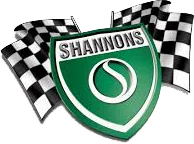 Shannon's badge with racing flags