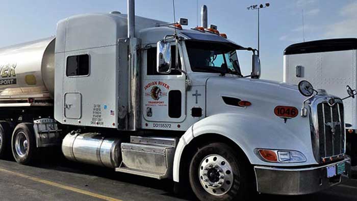 Front of truck showing windscreen and side window glass