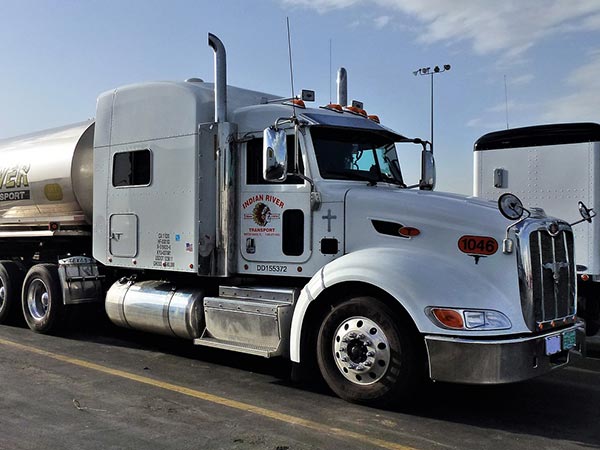 Front of truck showing windscreen and side window glass