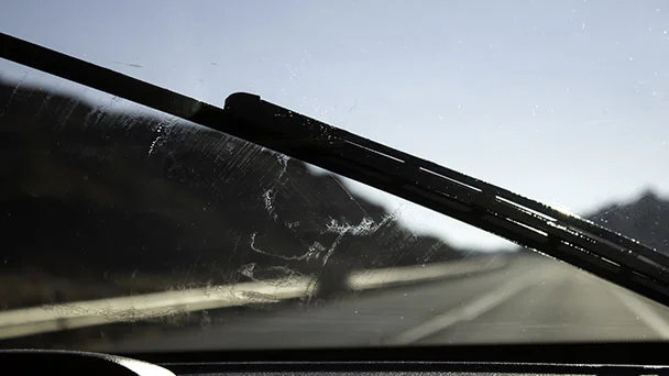 Scratches on windscreen